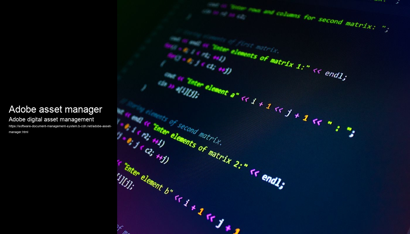 Adobe asset manager