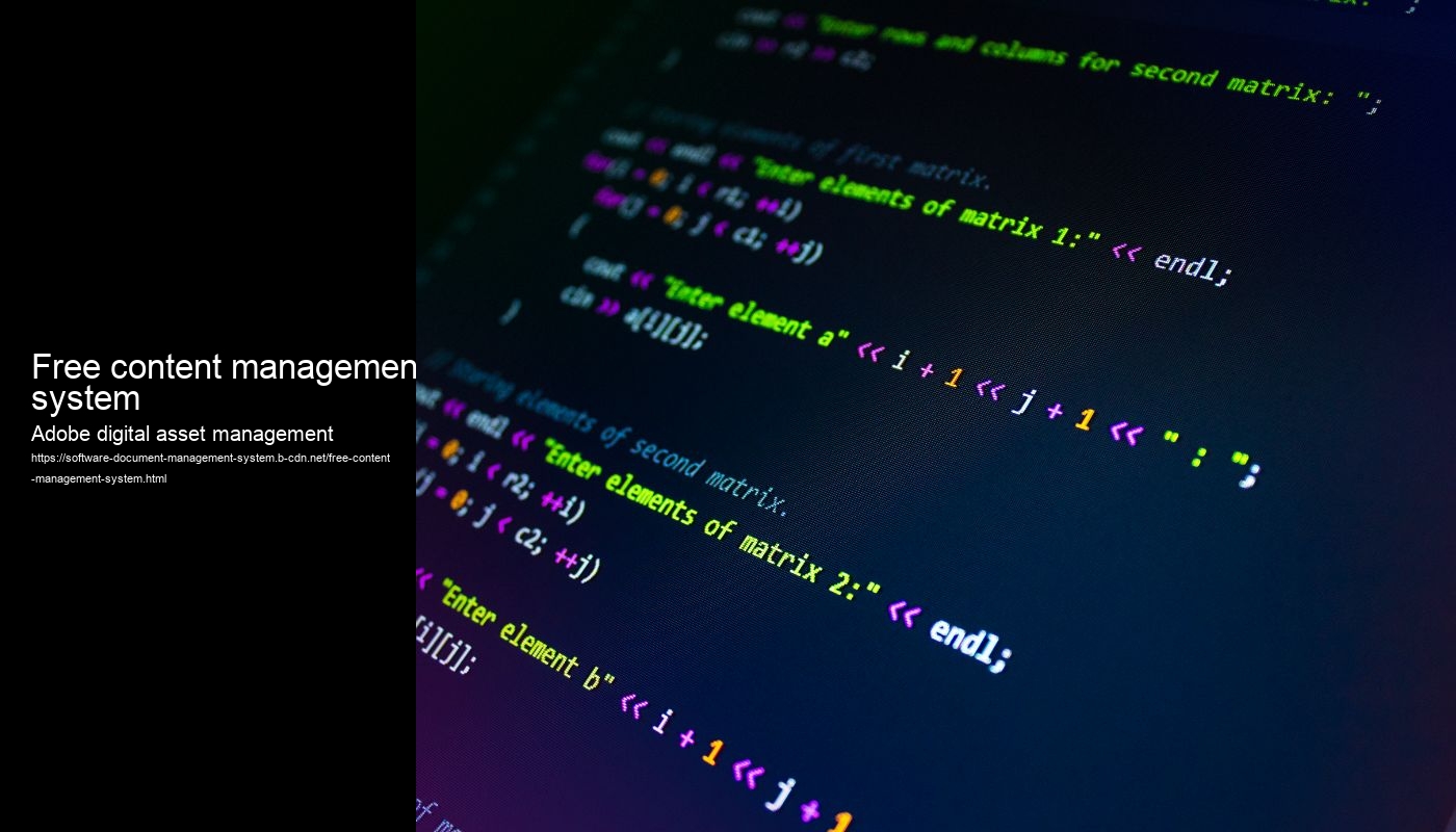 Free content management system